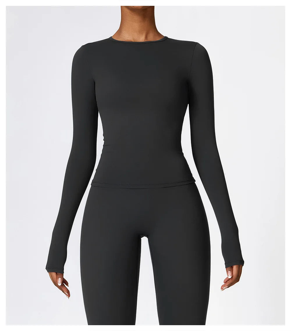 Sleeve Winter Fitness Running Gym Clothes Workout