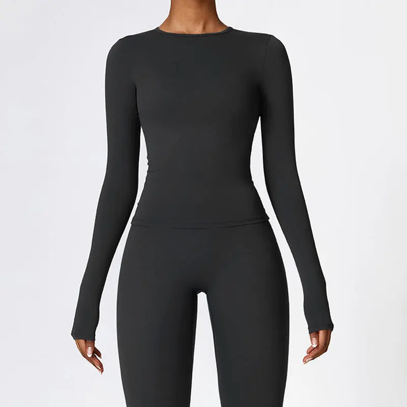Sleeve Winter Fitness Running Gym Clothes Workout