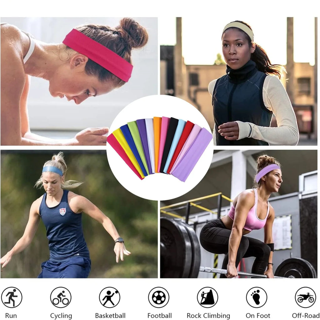 Breathable Athletic Headband – Candy Color Sweat Control Band