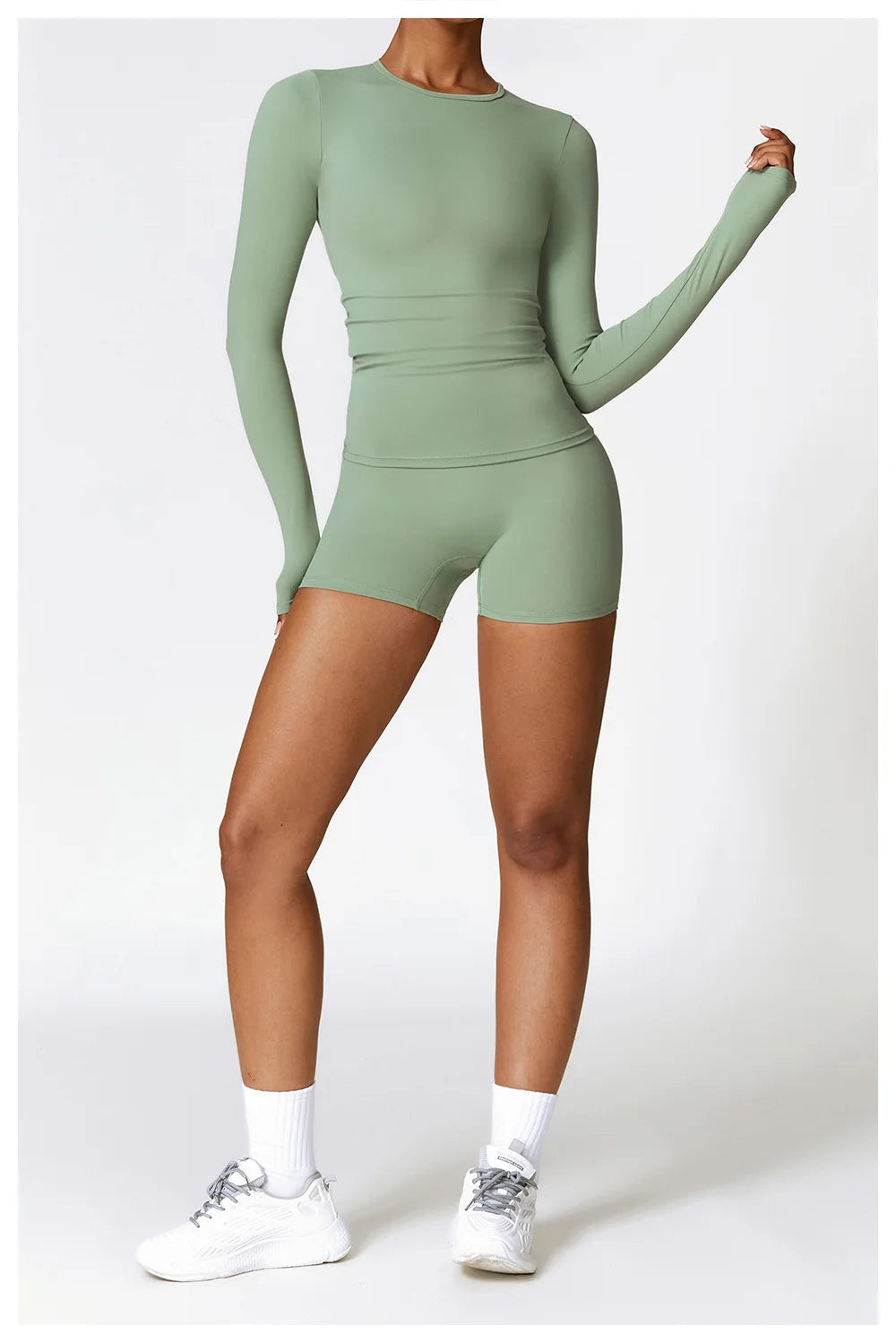 Sleeve Winter Fitness Running Gym Clothes Workout