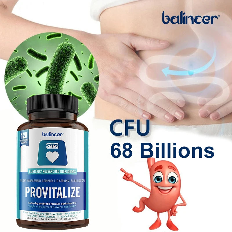 Probiotic Supplement - Gut Health, Supports Weight Management