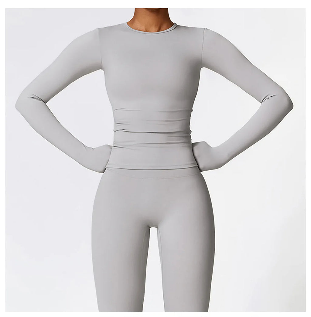 Sleeve Winter Fitness Running Gym Clothes Workout